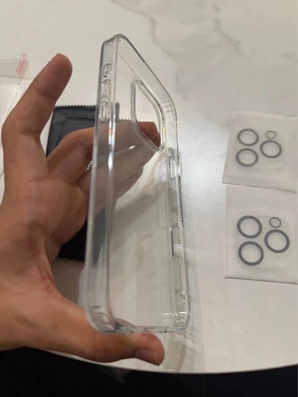 for iPhone 16 Pro Max Case Clear, with 2X Screen Protector + 2X Camera Lens Prot - Picture 4 of 6